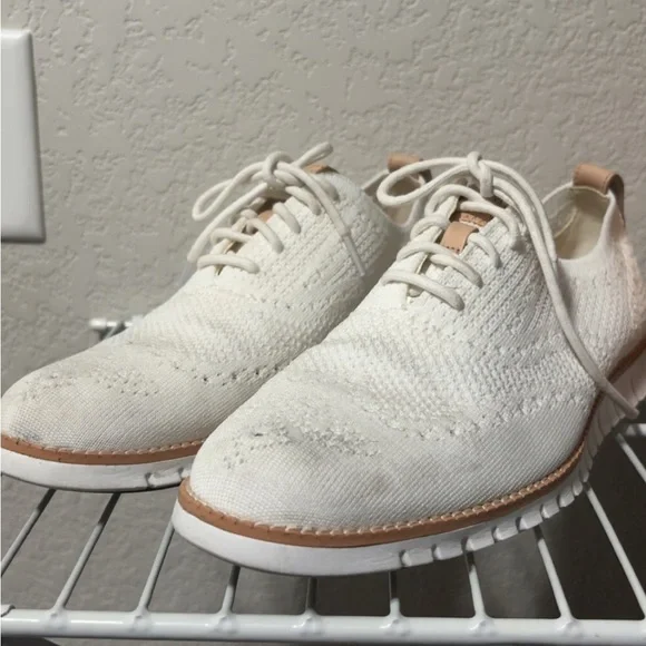 Cole Haan | Shoes | Cole Haan Cream Knit Oxford Shoes | Poshmark display picture 1